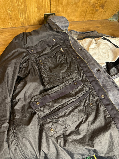 SS10 NYLON POLYAMIDE 3in1 JACKET in Deep Black