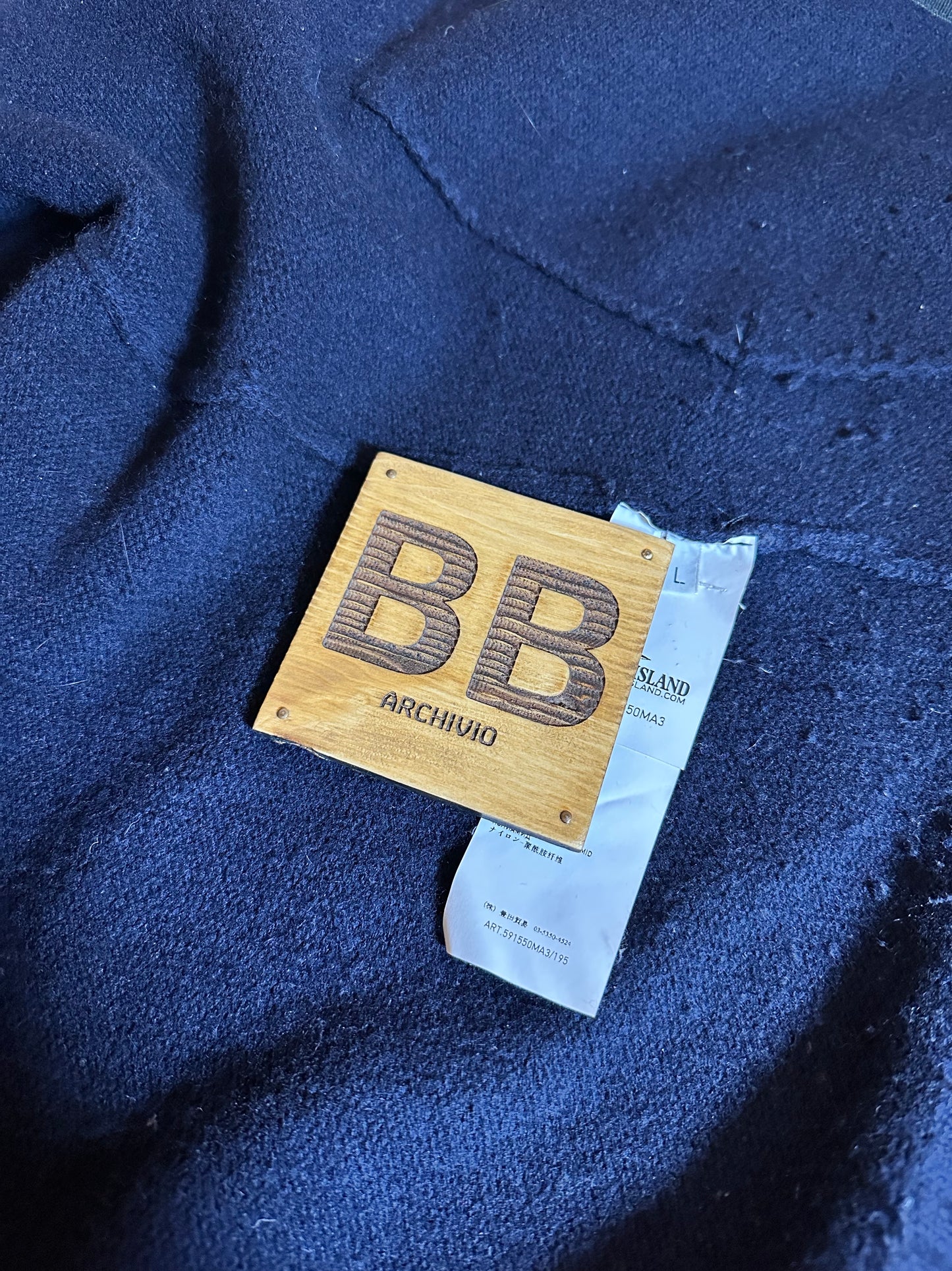 AW13 BLU WOOL ZIP JUMPER with light mussola gommata hood