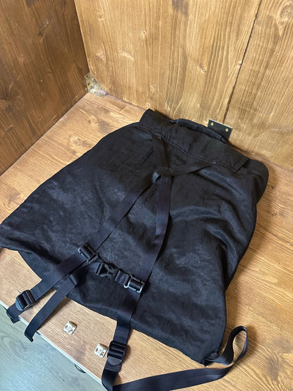 BLACK NYLON CP COMPANY RUCKSACK