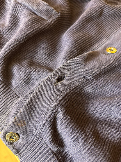80s COTTON CARDIGAN in Purple
