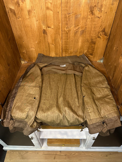 SS04 BROWN WOOD LINO FLAX