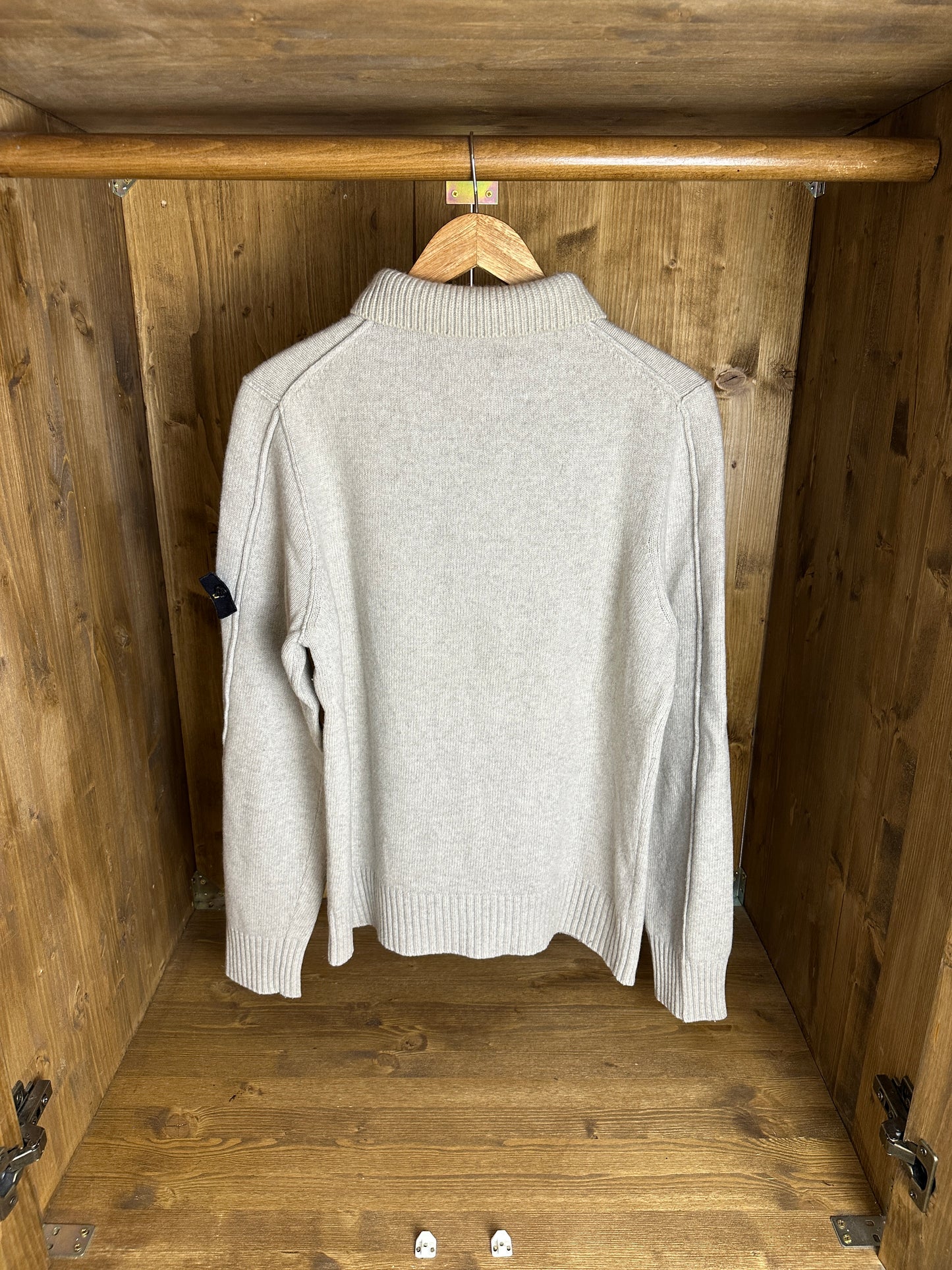 AW11 WOOL CARDIGAN in Light Grey