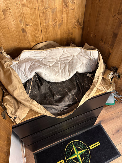 AW88 RASO GOMMATO DOUBLE BREASTED SHEEPSKIN LINER JACKET in Beige