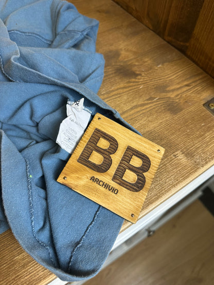 SS89 MARINA TEE RUBBER REINFORCED BUTTONHOLE in Cyan Blue