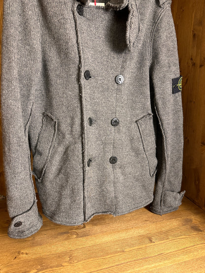 AW00s WOOL DOUBLE BREAST in Iron Grey