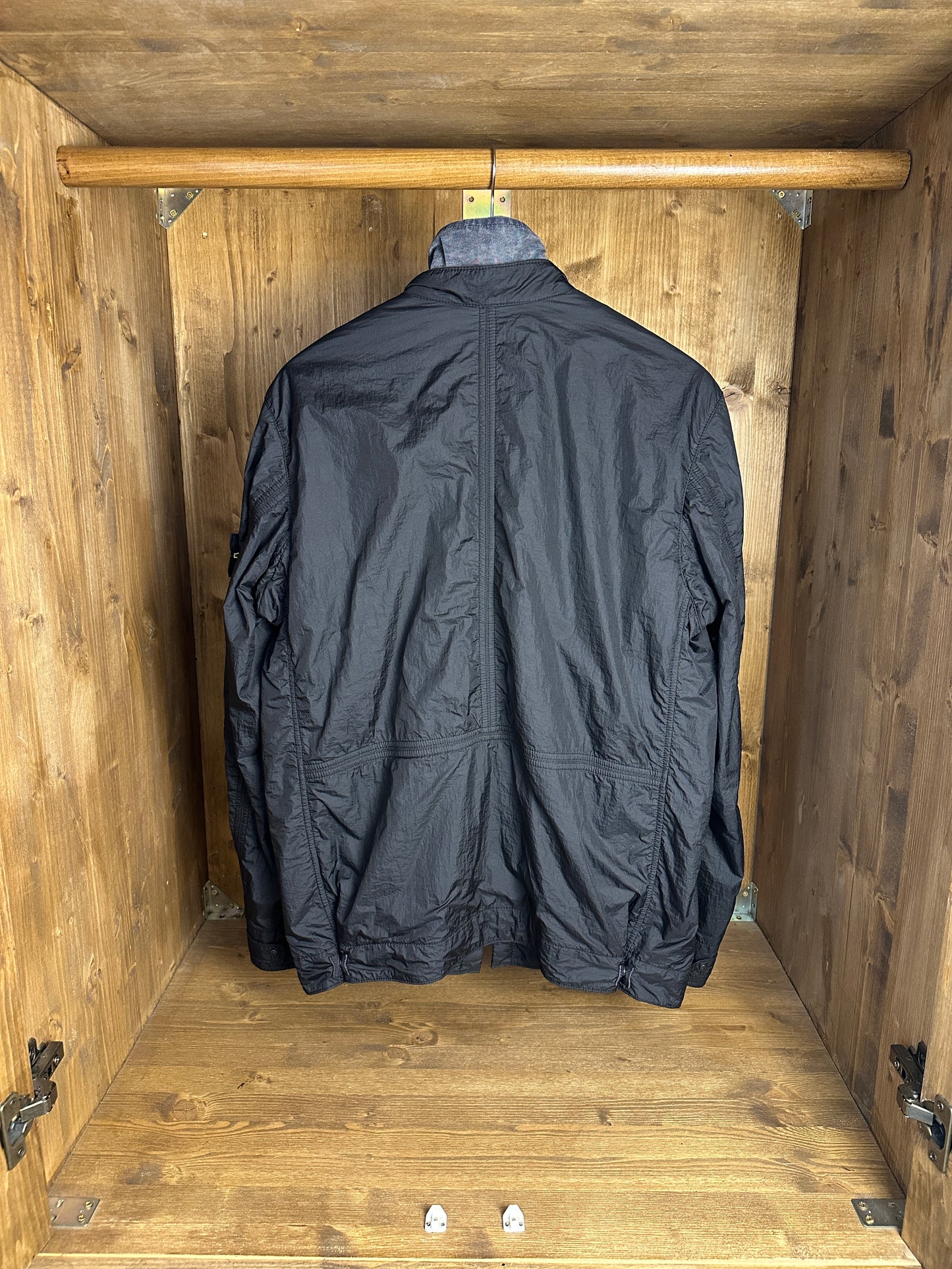 SS10 NYLON POLYAMIDE 3in1 JACKET in Deep Black