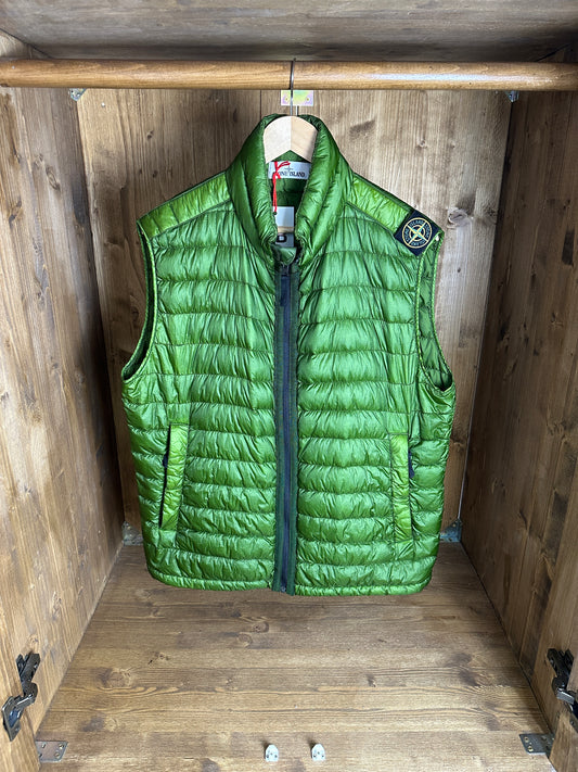 SS14 GARMENT DYED DOWN_26 GR x SQM_N VEST in Emerald Green