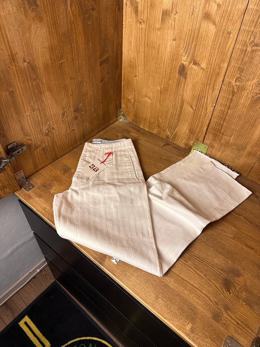 SS84 COTTON MARINA PANTS in Pure White