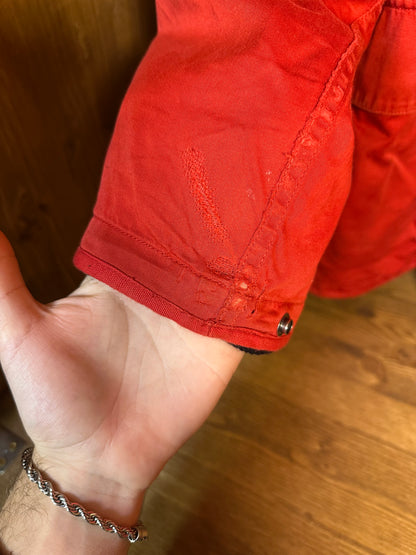 AW1992 RASO GOMMATO BURNT RED with detachable wool liner