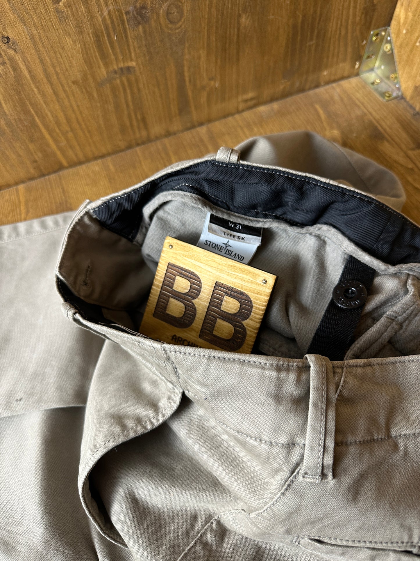 AW14 PLAIN COTTON JEANS in Stone Grey