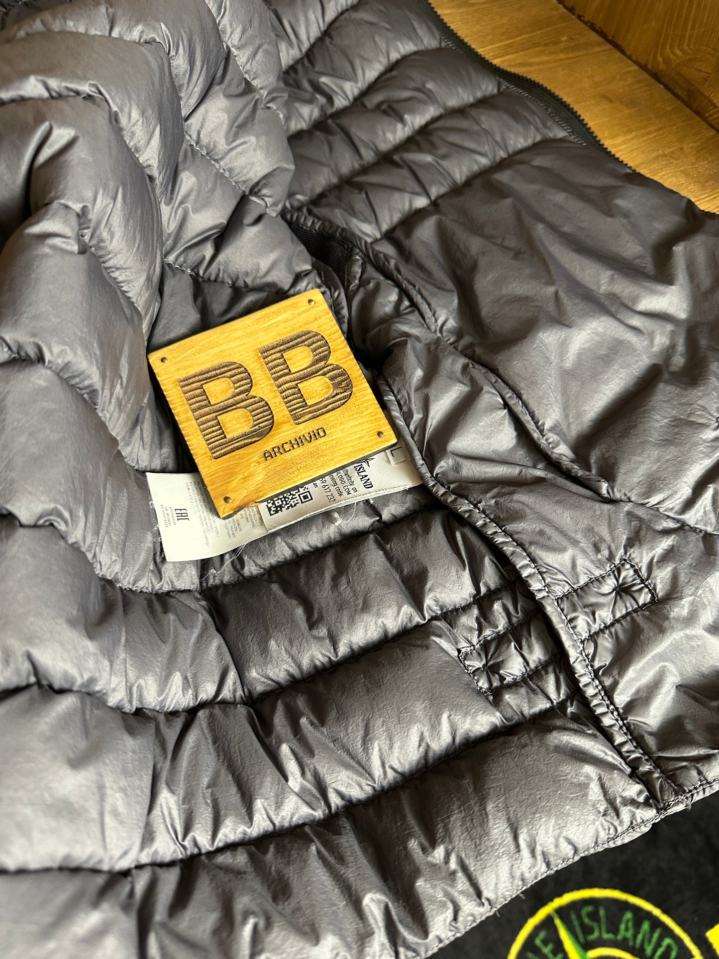 AW17 GARMENT DYED MICRO YARN DOWN in Grey