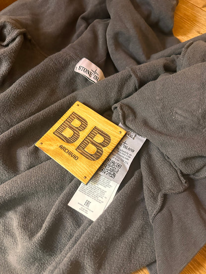 ZIPPED HOODIE in dark brown