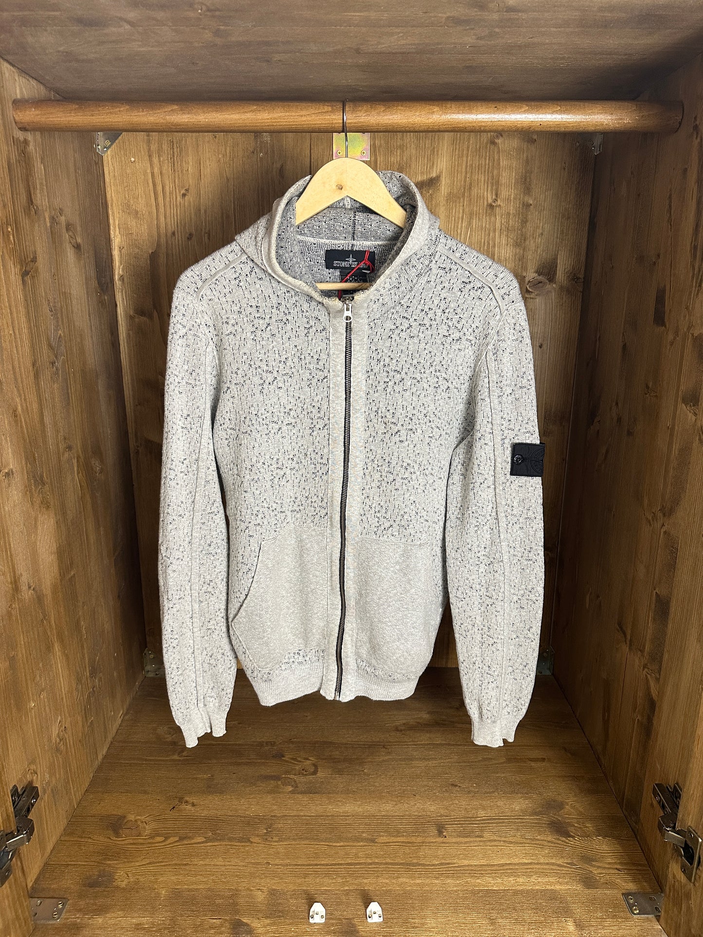 AW15 SHADOW PROJECT ZIPPED HOODIE in Agate Grey