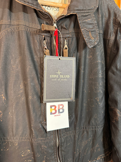AW89/90 RASO GOMMATO COLOURED COVER BOILER SUITS in Dark Brown