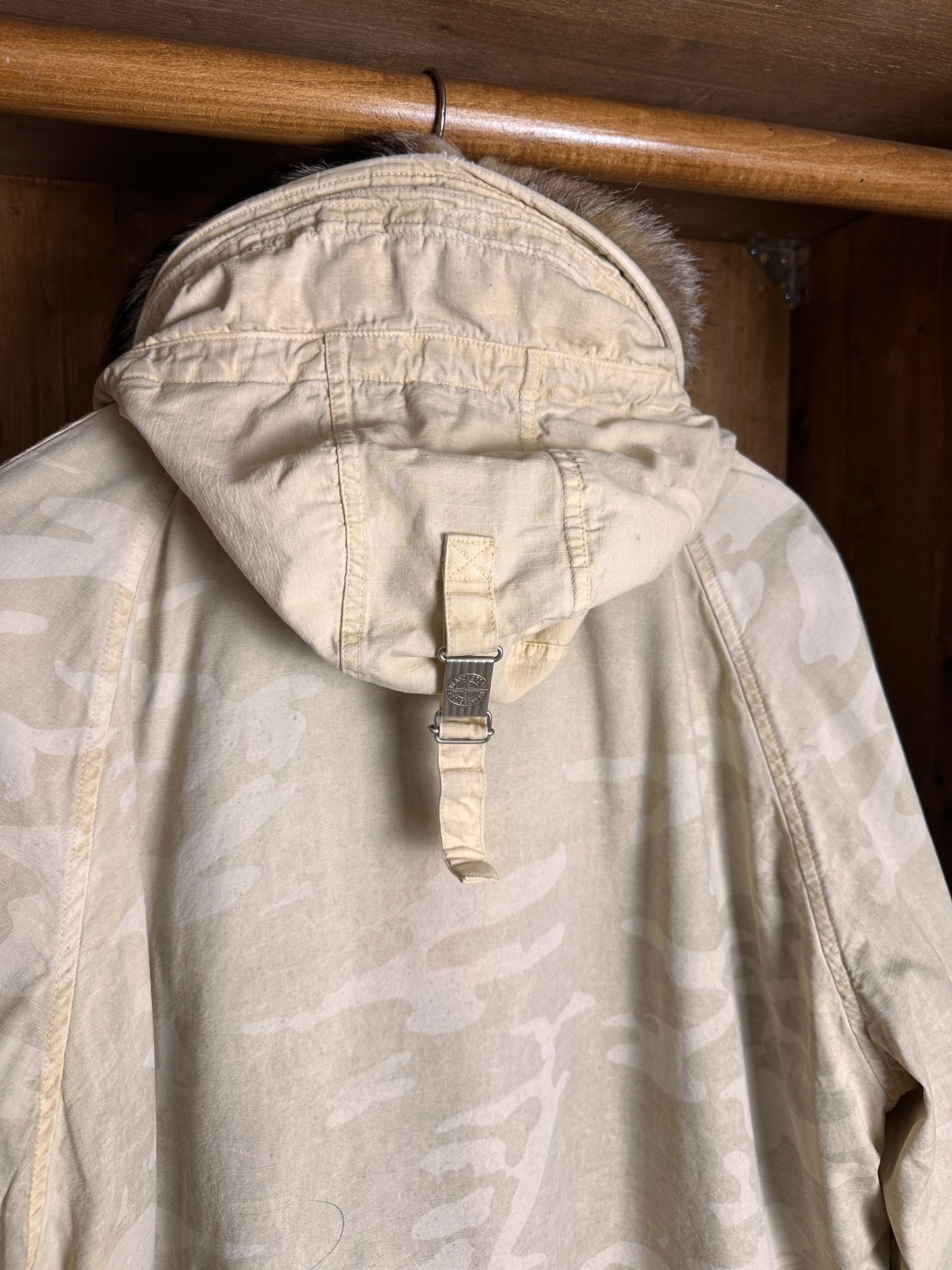 AW90/91 LUPO ICE JACKET CAMOUFLAGE COTTON RIPSTOP-ARMOR in Beige