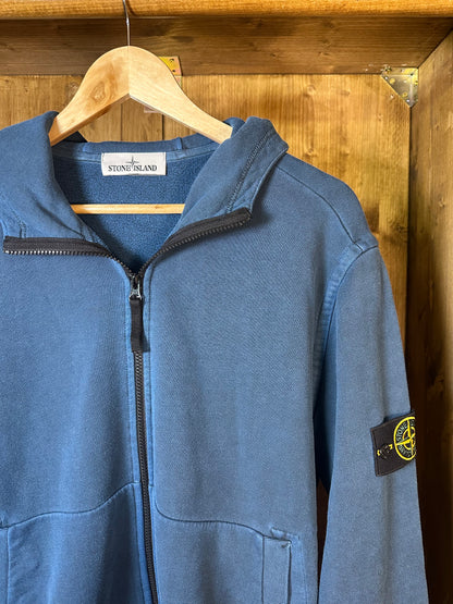 ACID WASH ZIPPED HOODIE