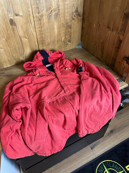 AW85 HOODIE in Blossom Red & Black