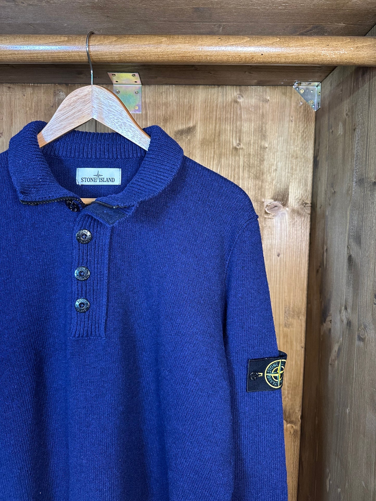 BLUE NIGHT WOOL CARDIGAN