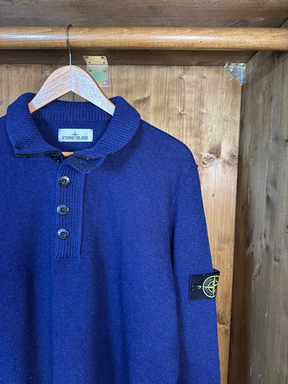 BLUE NIGHT WOOL CARDIGAN