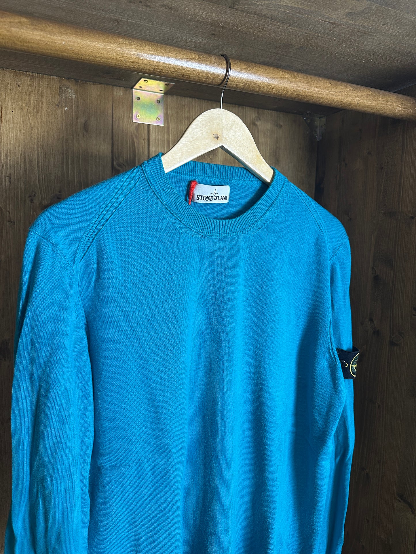 AW18 COTTON JUMPER in Water Blue