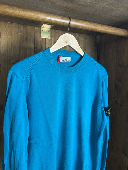 AW18 COTTON JUMPER in Water Blue