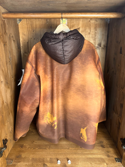 AW22 POLY STRATA ICE JACKET in Yellow Sun & Terra Brown