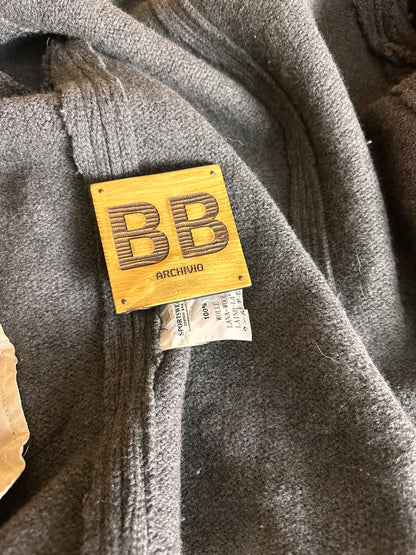 AW00s WOOL DOUBLE BREAST in Iron Grey