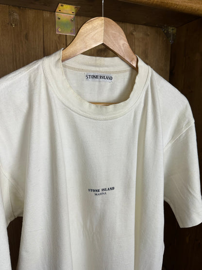 SS80s MARINA TEE in Bone White