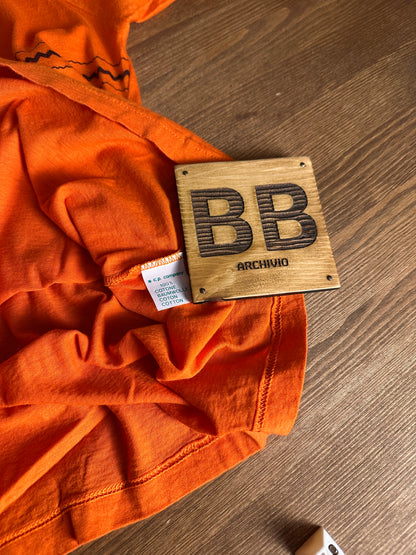 SS80 “Dick Butkus” SCREEN PRINTED POLO in Pure Orange