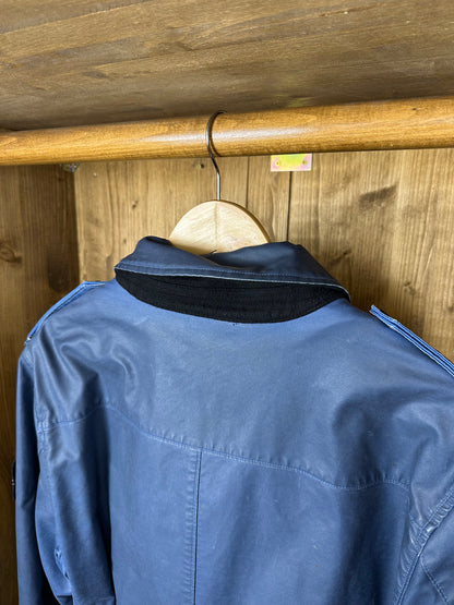 AW09 WAXED ICE TRENCH in Blu to Black