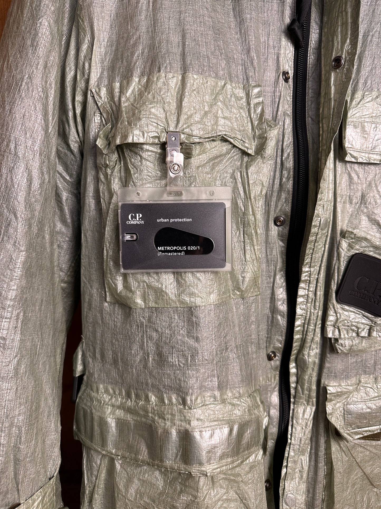 AW20 C.P. COMPANY METROPOLIS 020/1 DYNEEMA JACKET in White Aluminum