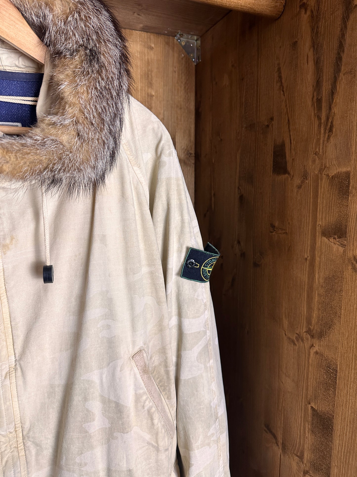 AW90/91 LUPO ICE JACKET CAMOUFLAGE COTTON RIPSTOP-ARMOR in Beige