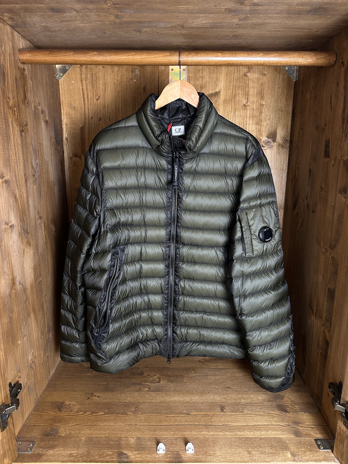 AW21 C.P. COMPANY DD SHELL in Black Olive & Yellow Olive