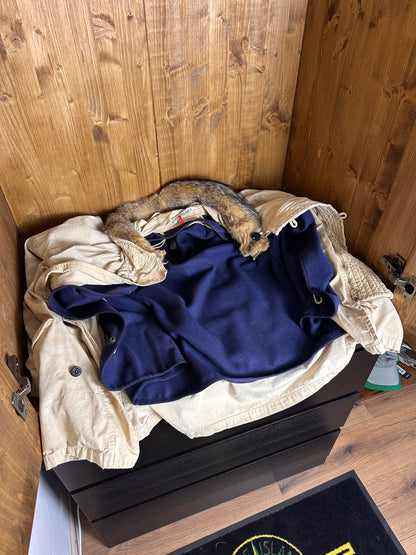 AW90/91 LUPO ICE JACKET CAMOUFLAGE COTTON RIPSTOP-ARMOR in Beige