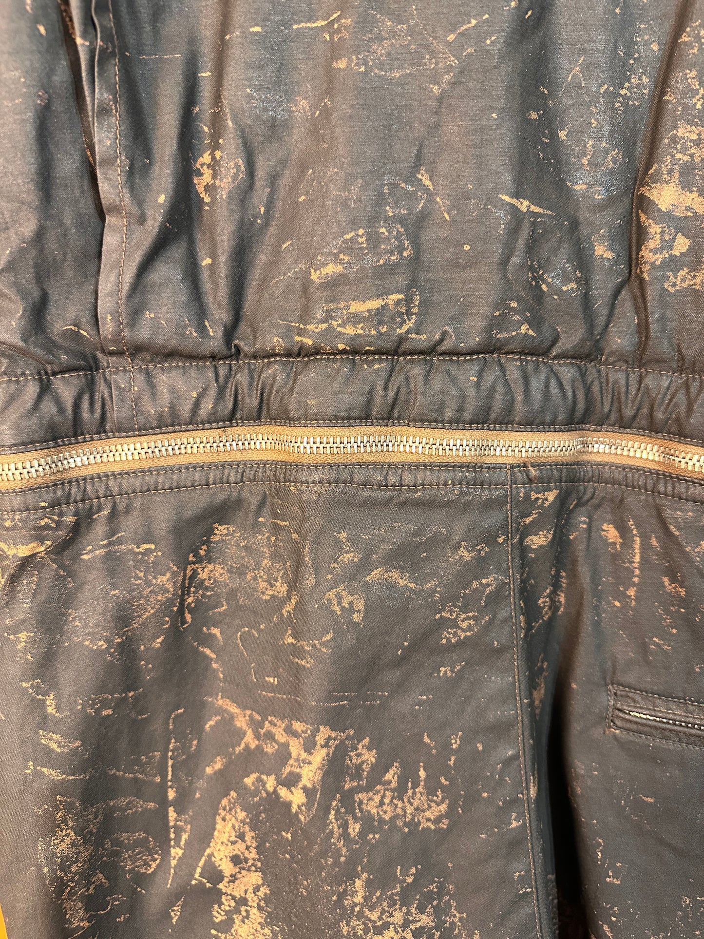 AW89/90 RASO GOMMATO COLOURED COVER BOILER SUITS in Dark Brown