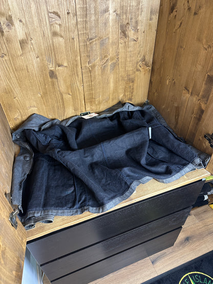 AW98 LINO FLAX TRENCH in Dark Grey