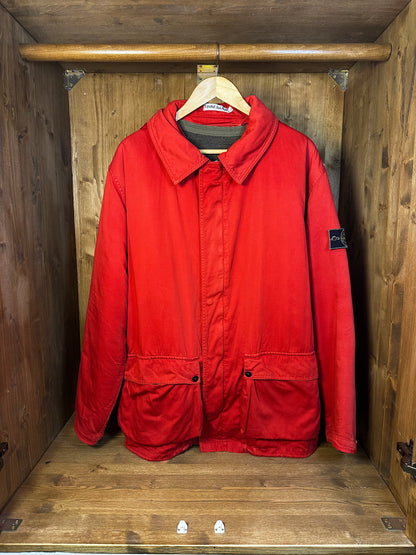 AW1992 RASO GOMMATO BURNT RED with detachable wool liner