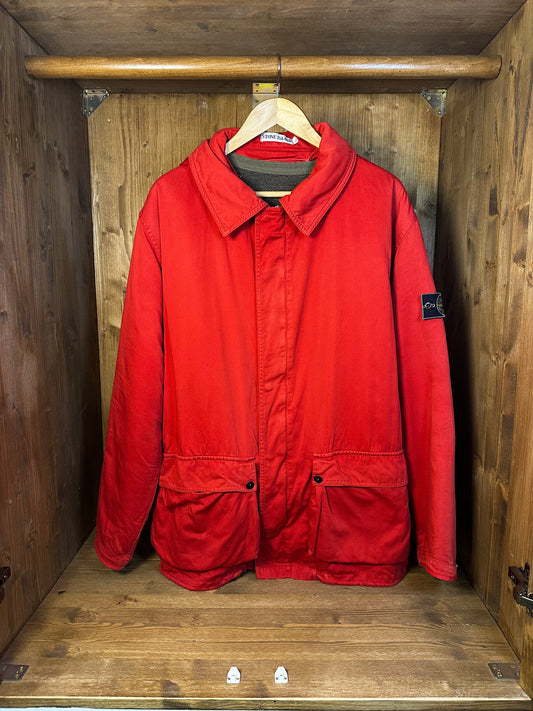 AW1992 RASO GOMMATO BURNT RED with detachable wool liner