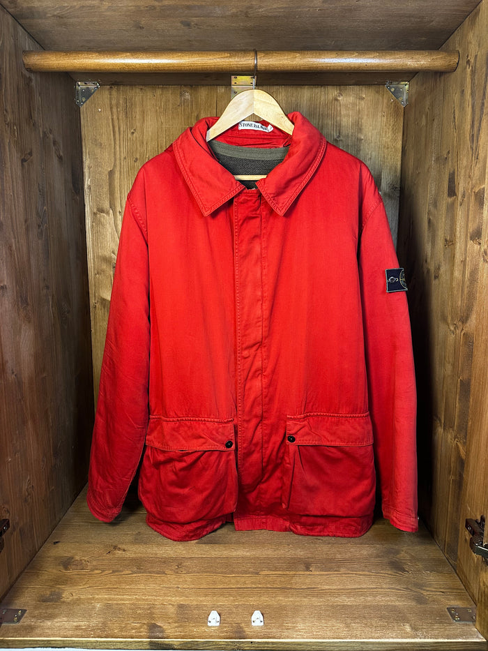 AW1992 RASO GOMMATO BURNT RED with detachable wool liner