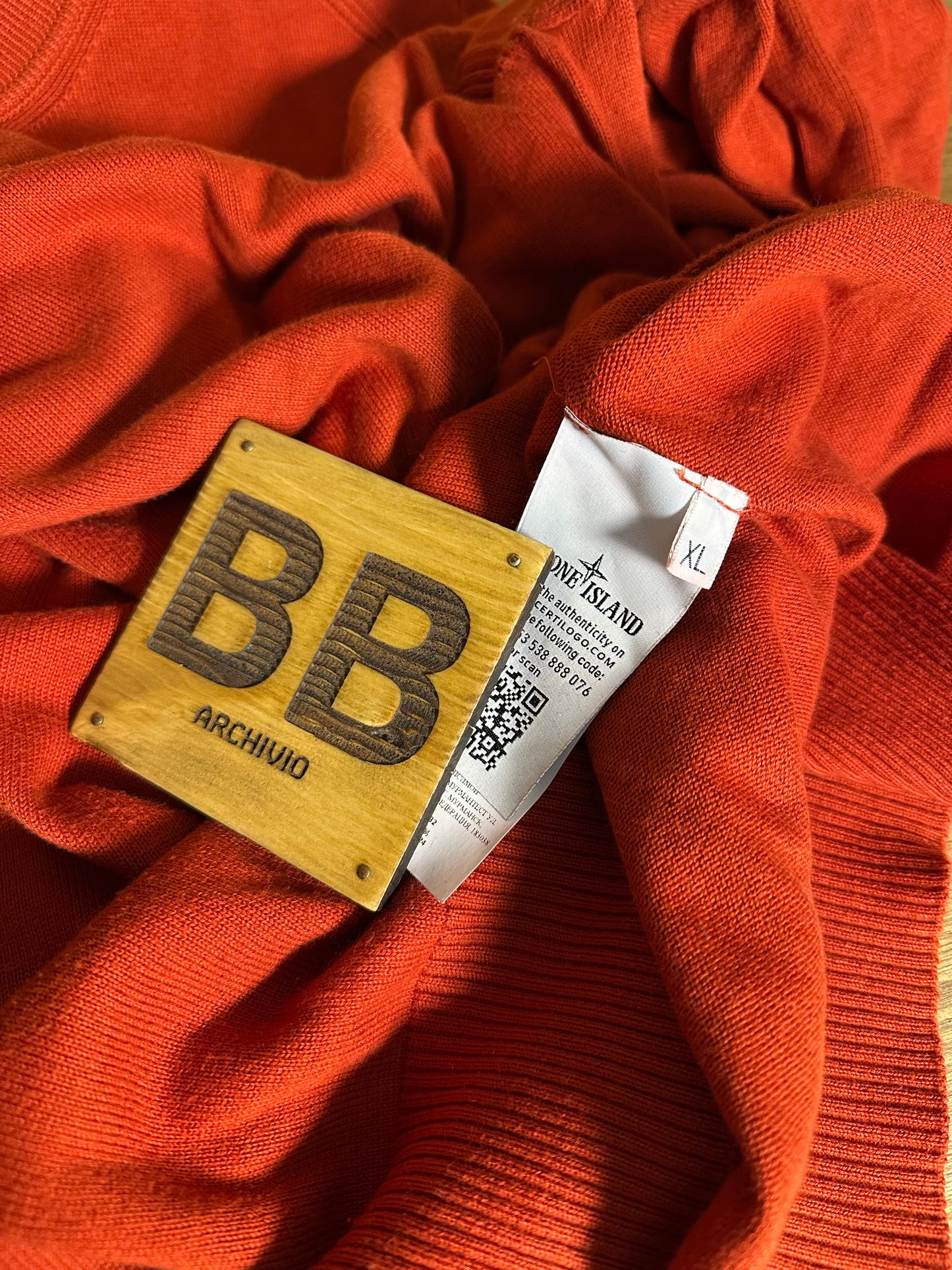 ORANGE LIGHT COTTON SWEATER