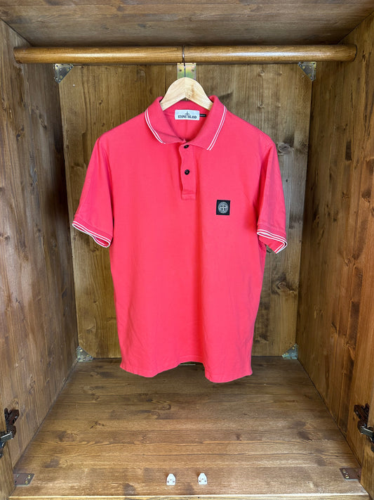 SS19 POLO SQUARE BADGE in Salmon Pink
