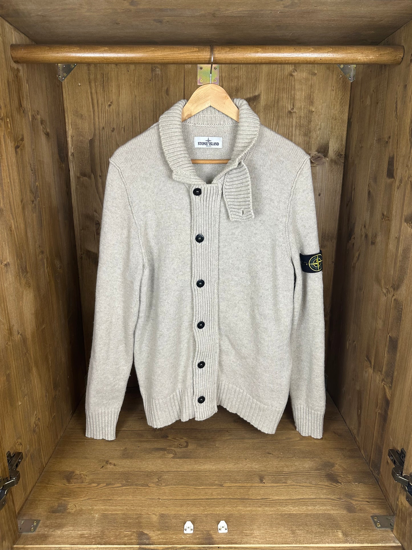 AW14 WOOL CARDIGAN in Ivory White