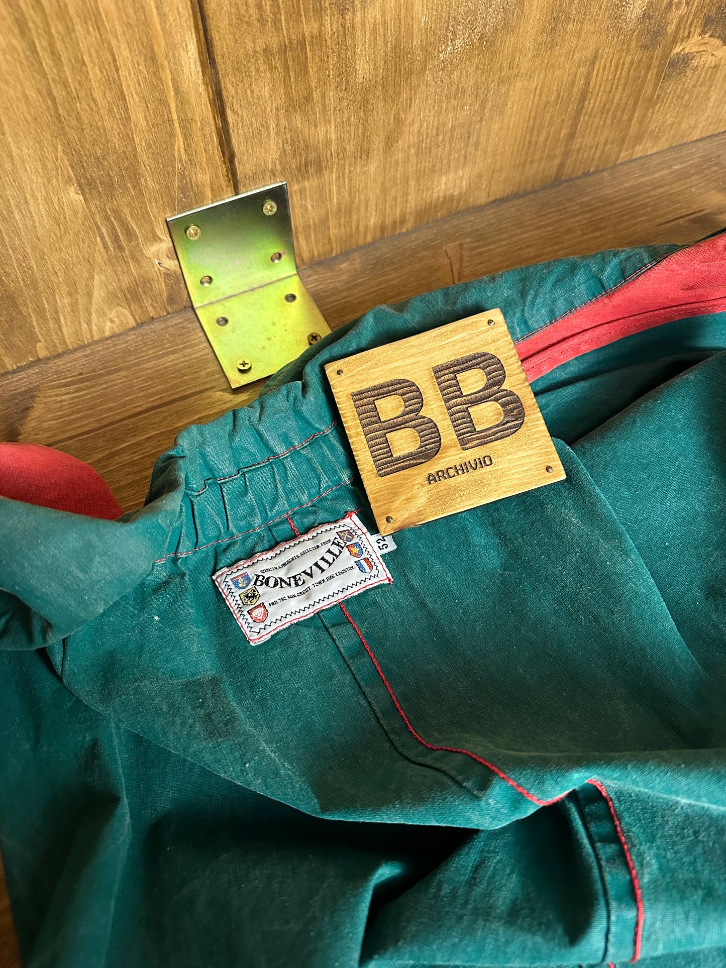 SS82/83 BONEVILLE TELA STELLA VEST in Red & Green