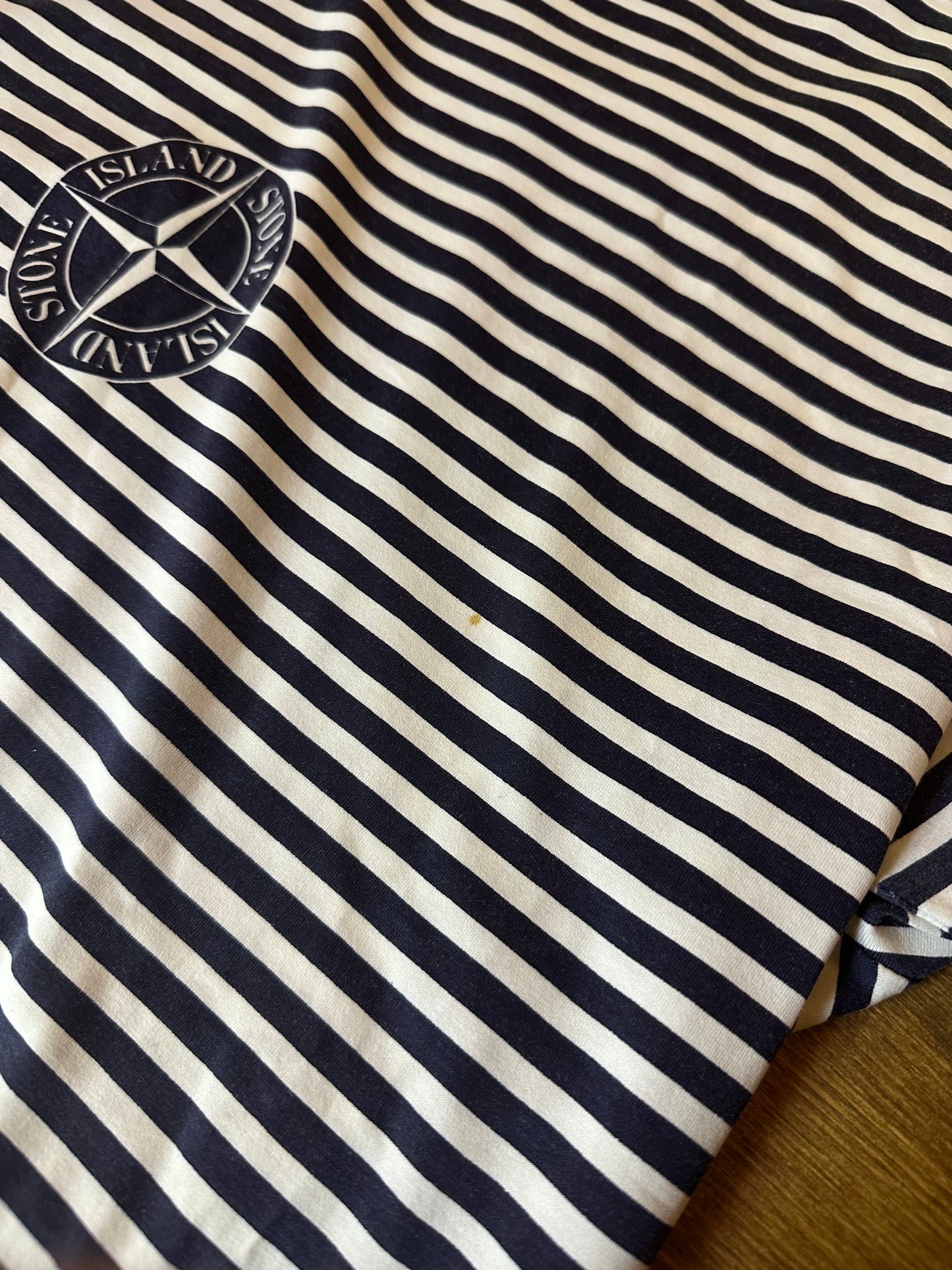 SS1987 BLU AND WHITE STRIPED TEE