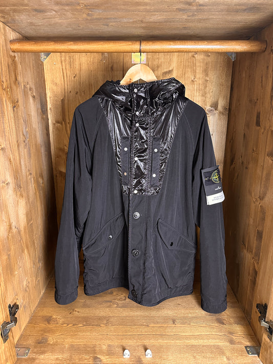 AW24 NYLON PANAMA WITH NEW SILK LIGHT in Deep Black