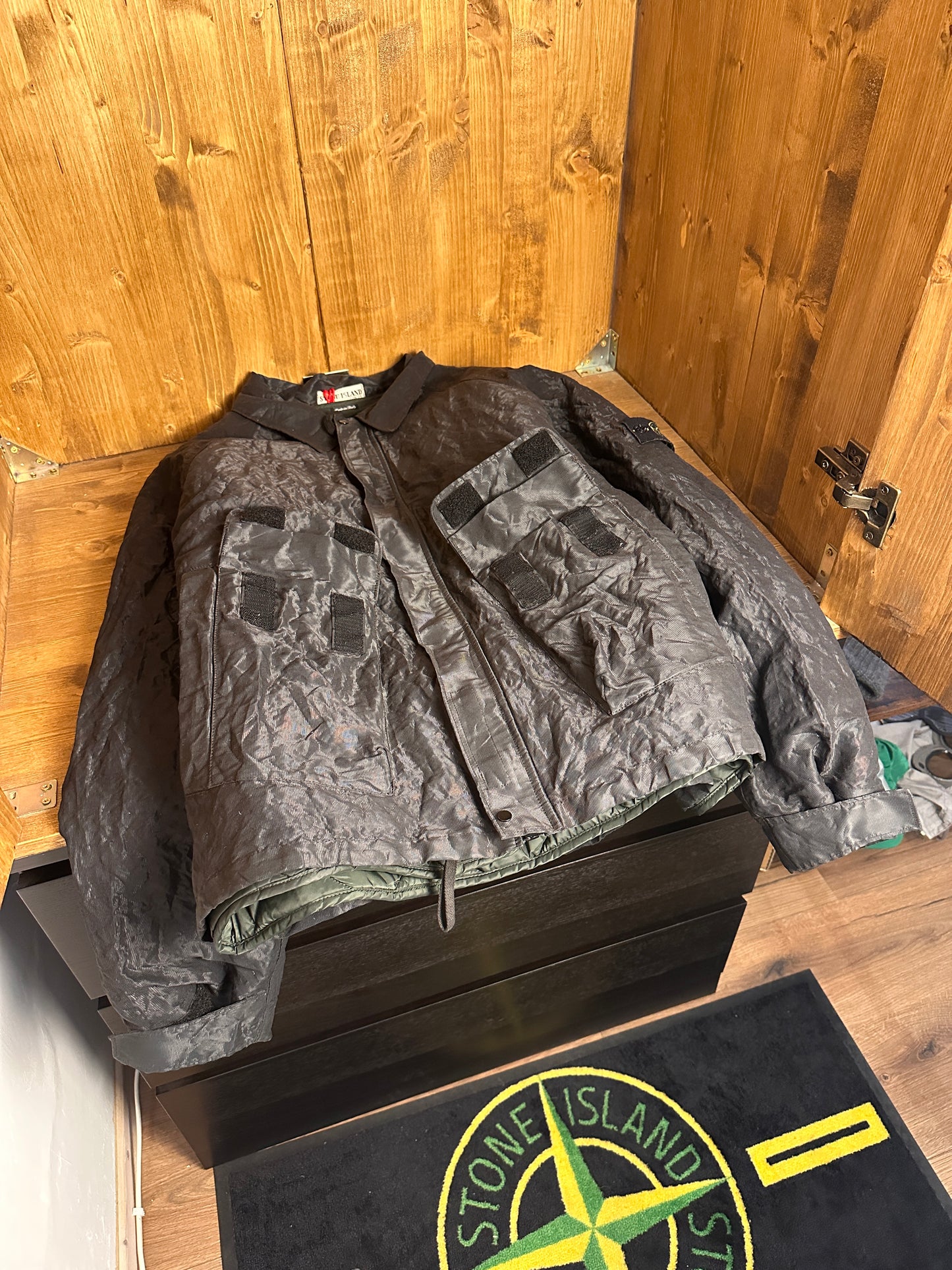 AW00 NYLON MESH JACKET in Black
