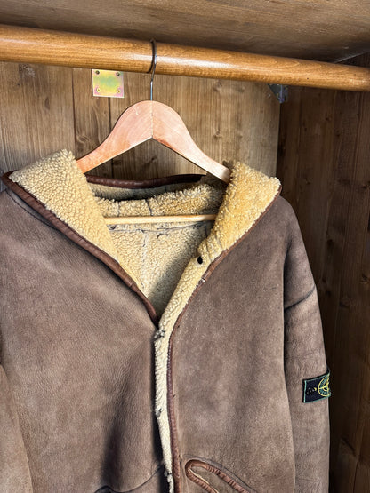AW88 SHEEPSKIN PARKA in Brown