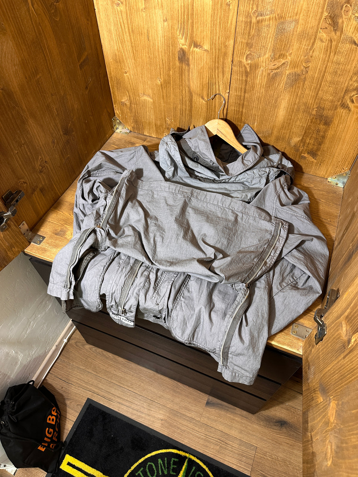 SS86 LIGHT NYCO BONEVILLE FIELD PARKA in Signal Grey