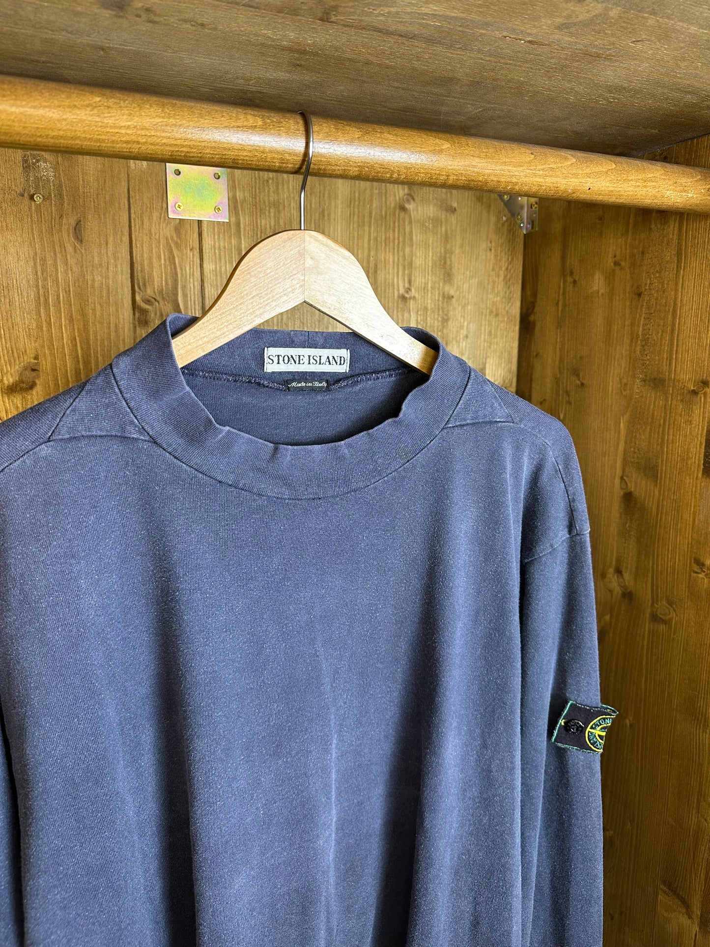 SS97 COTTON SWEATER in Faded Blu