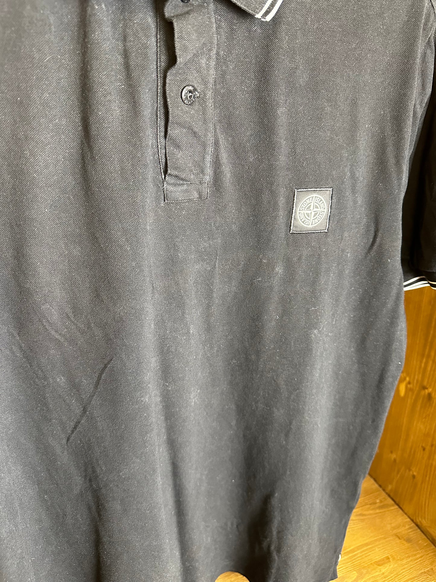 SS19 POLO SQUARE BADGE in faded black